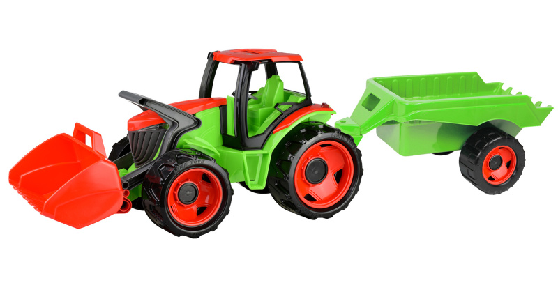 Traktor z przyczepą zabawka GIGANT LENA